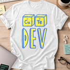 cute dev shirt - White