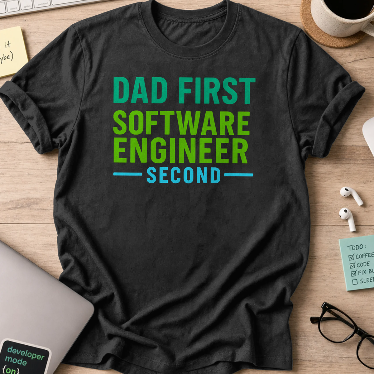 dad first software engineer second - Black