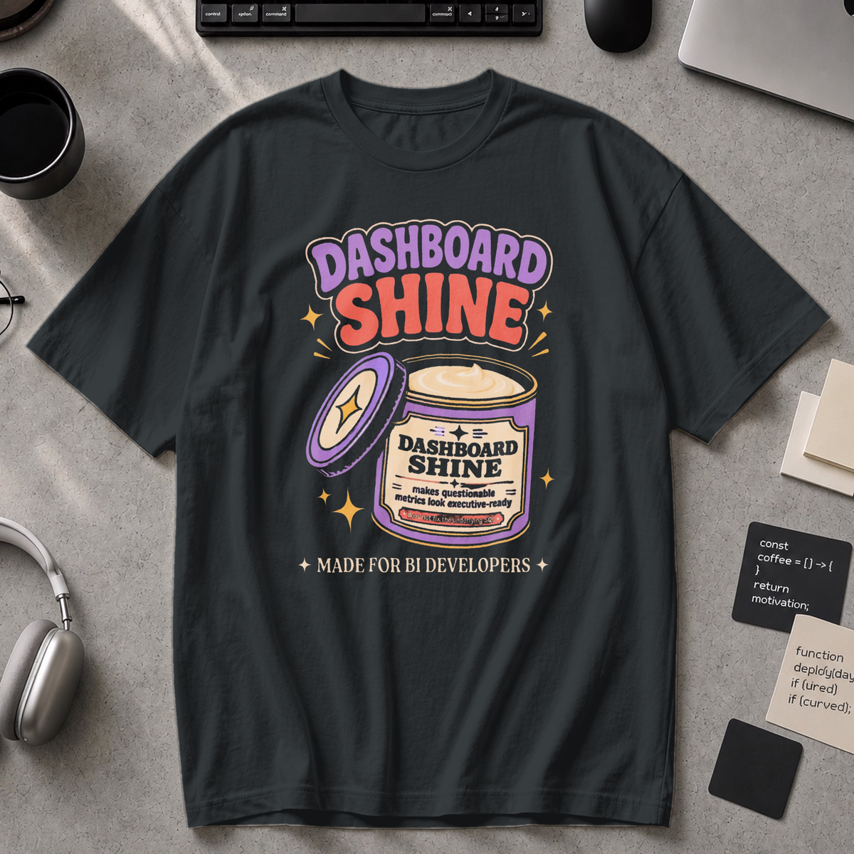Dashboard Shine Premium Shirt - Black