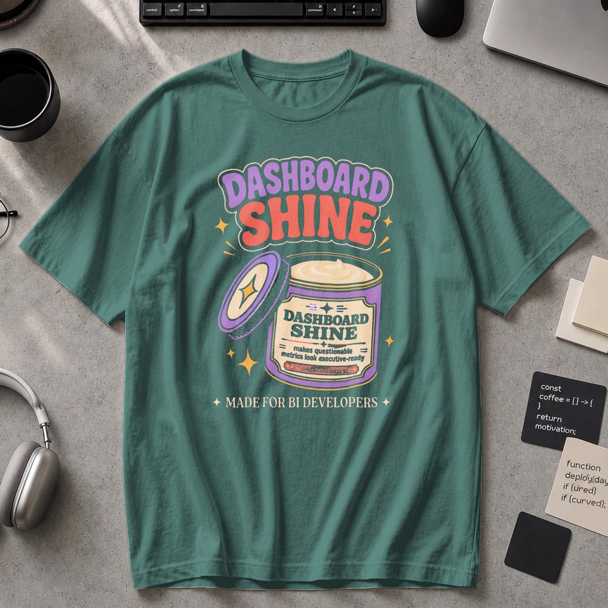 Dashboard Shine Premium Shirt - Blue Spruce