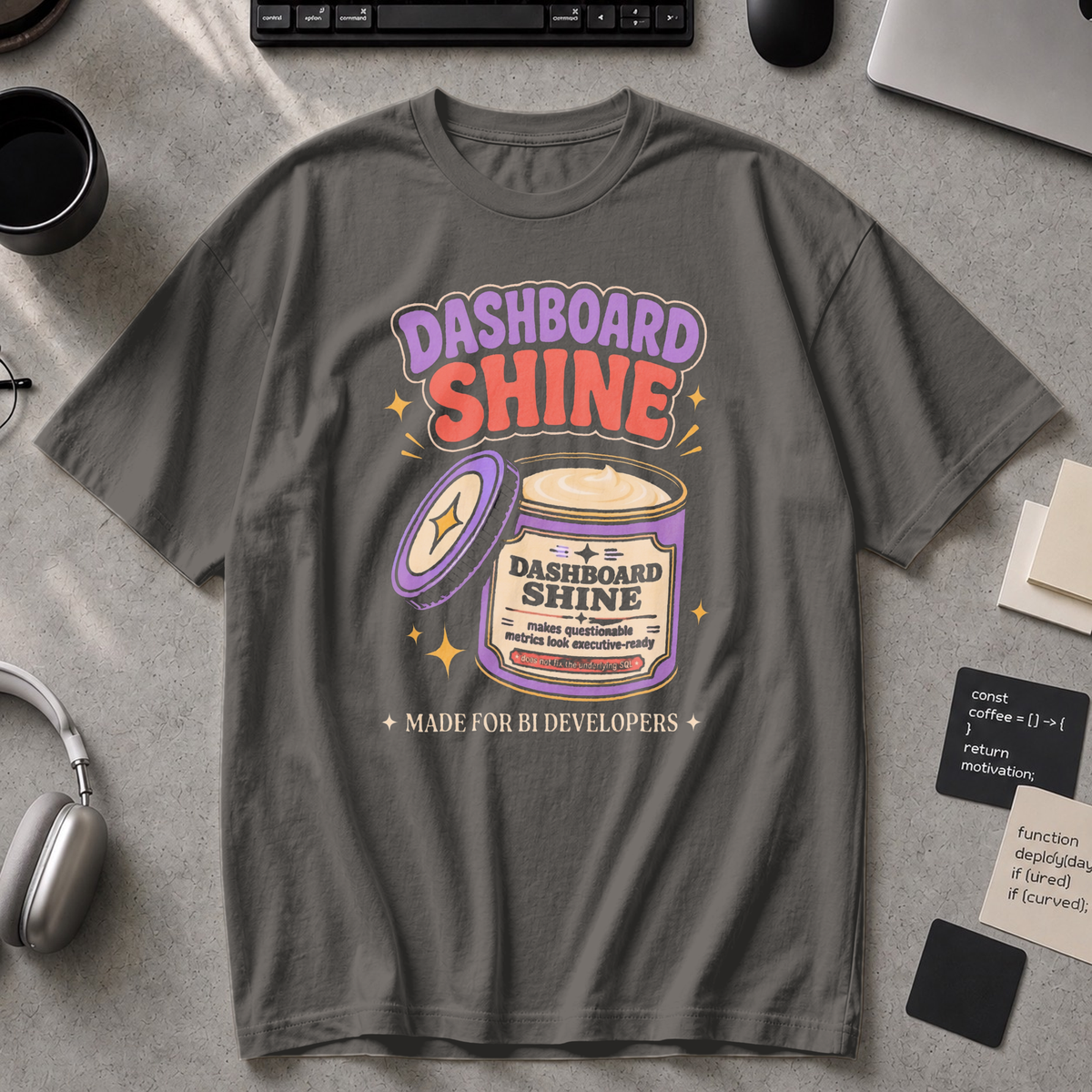 Dashboard Shine Premium Shirt - Pepper