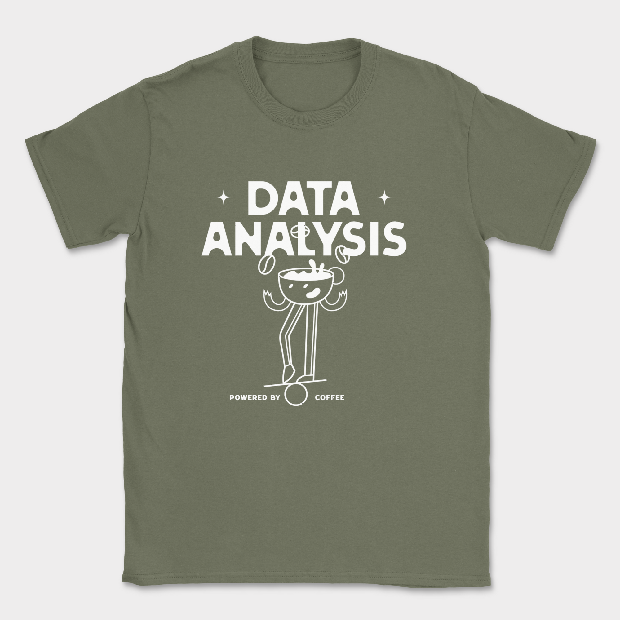 Data Analysis Powered by Coffee — Military Green