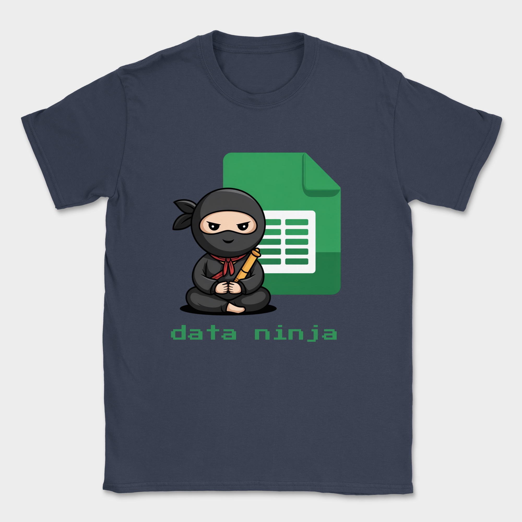 data ninja sheet shirt — Navy