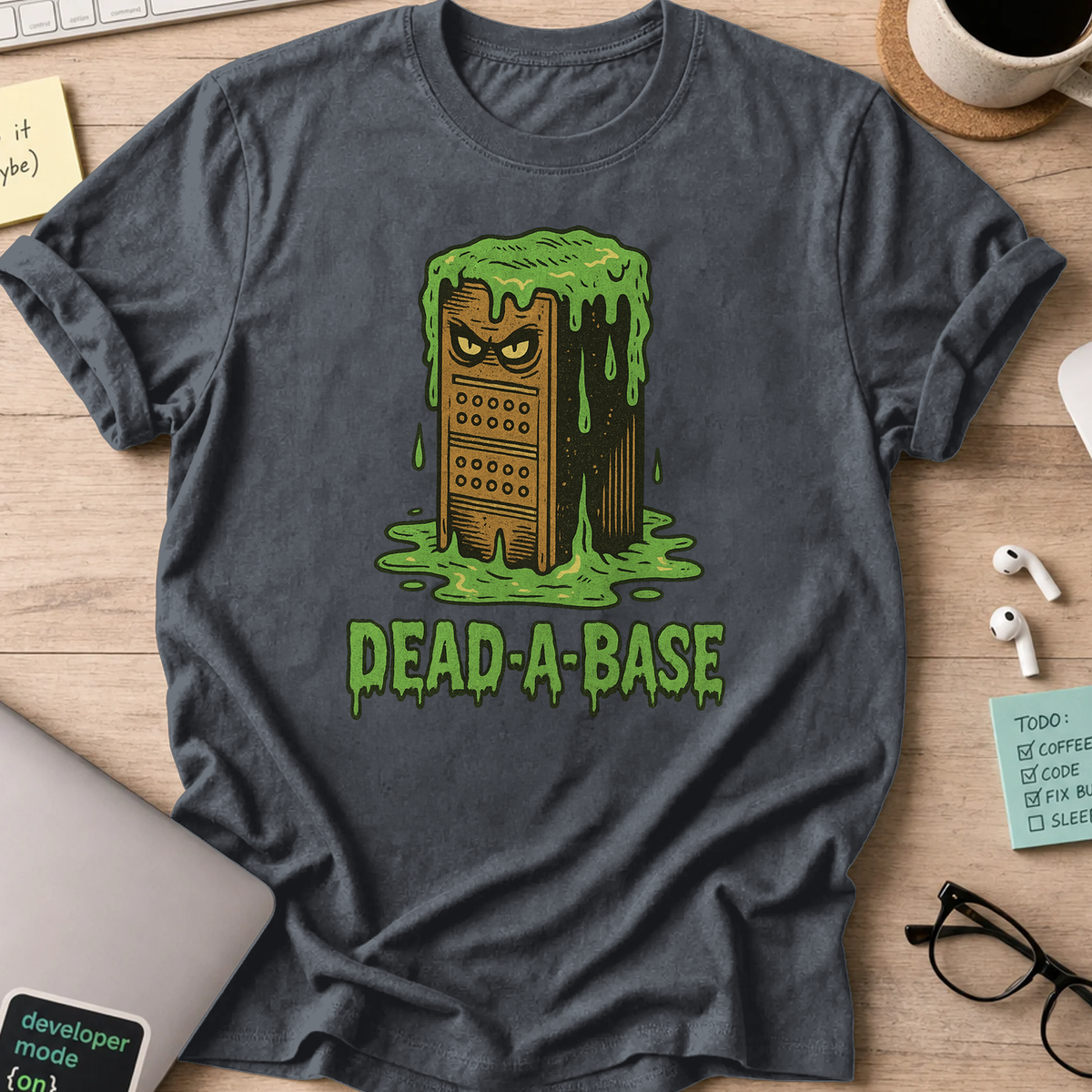 dead a base shirt - Dark Heather