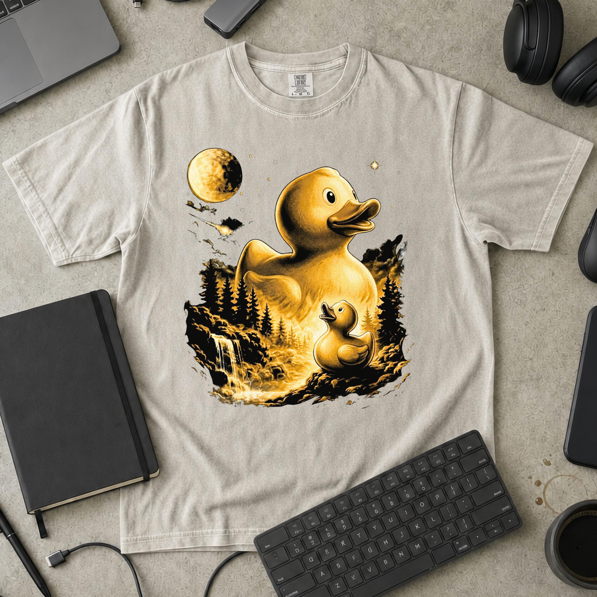 Debug Duck Midnight Premium Shirt — ivory Premium Shirt mock-up