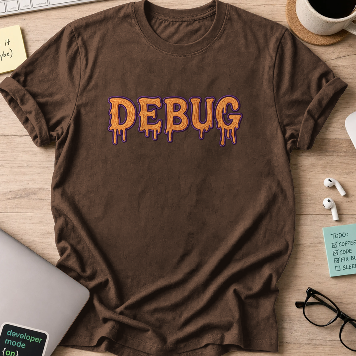 debug shirt - Dark Chocolate
