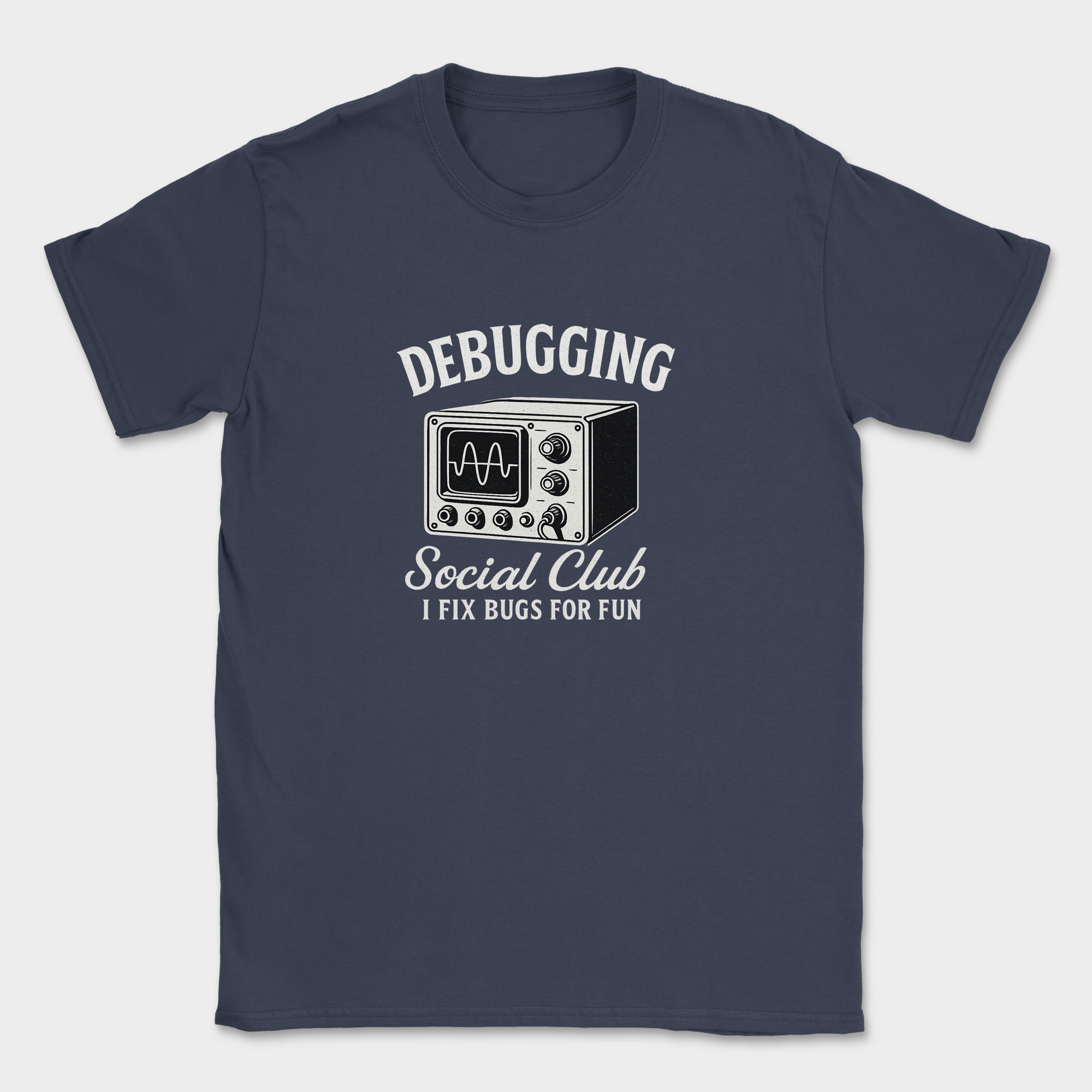 debugging social club shirt — Navy