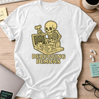 debugging demons shirt - White