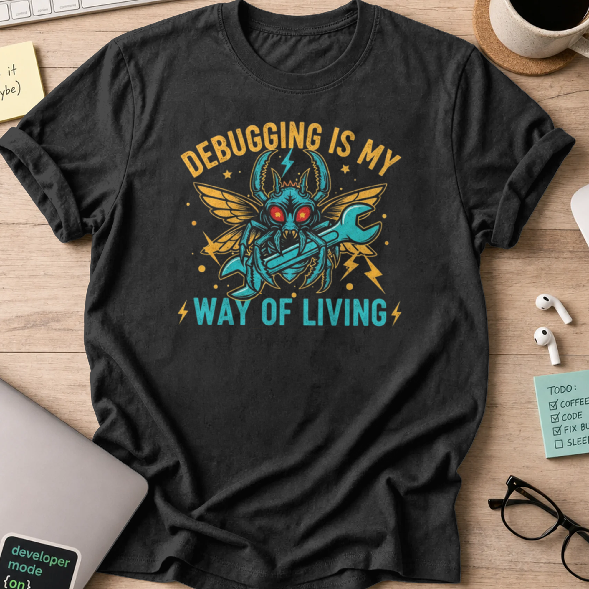 debugging is my new way of living shirt - Black