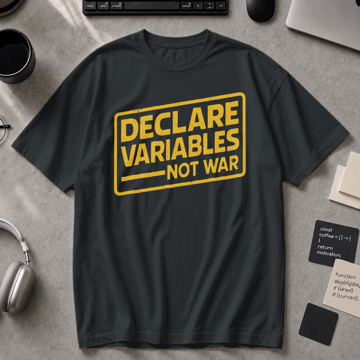 declare variables Premium Shirt - Black