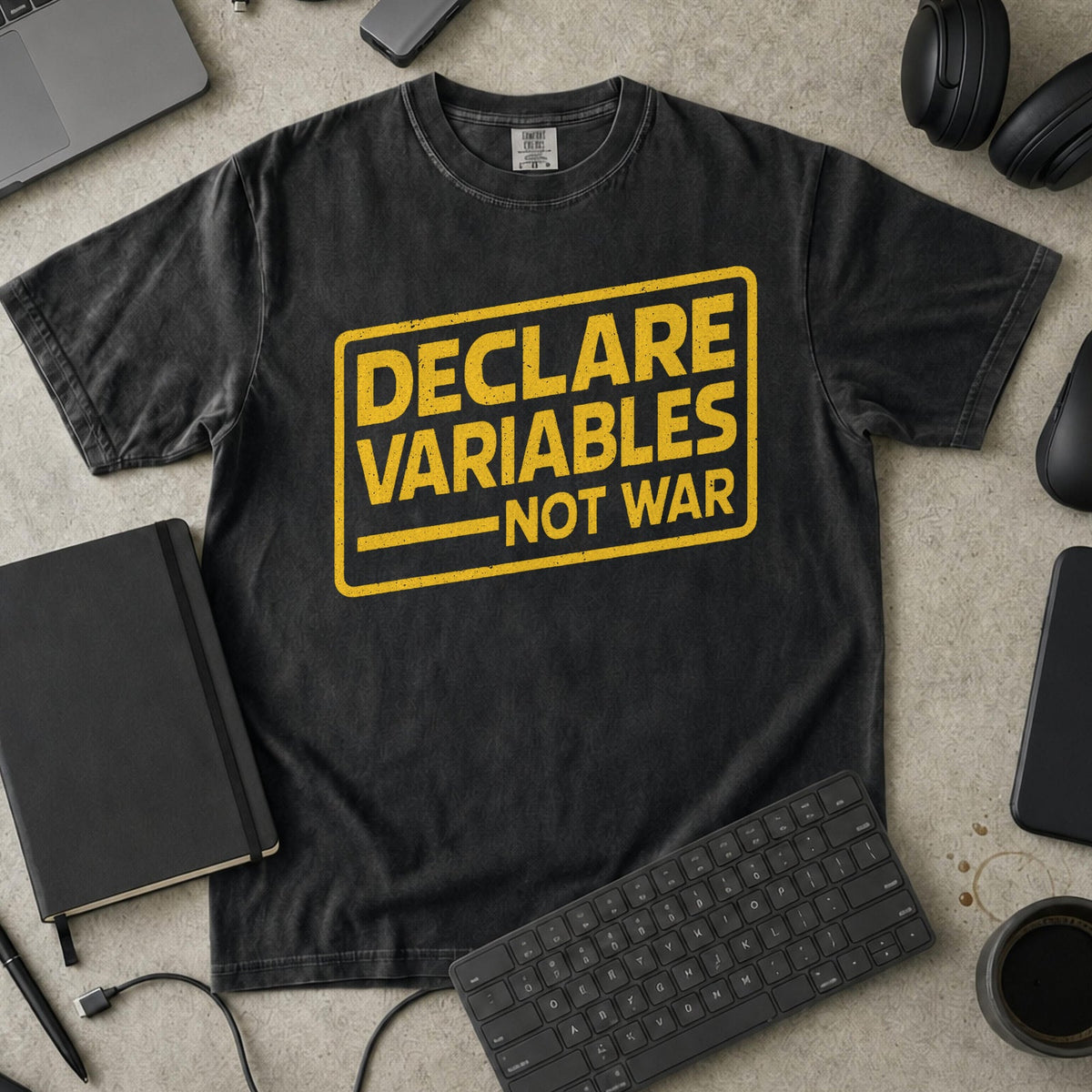 declare variables Premium Shirt — black Premium Shirt mock-up