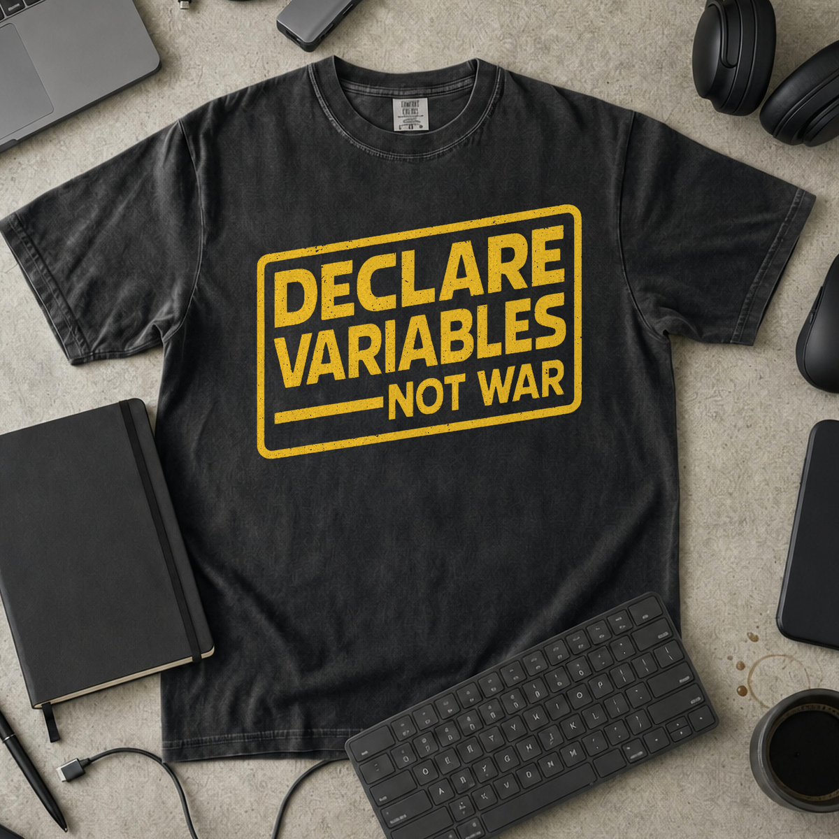 declare variables Premium Shirt — black Premium Shirt mock-up