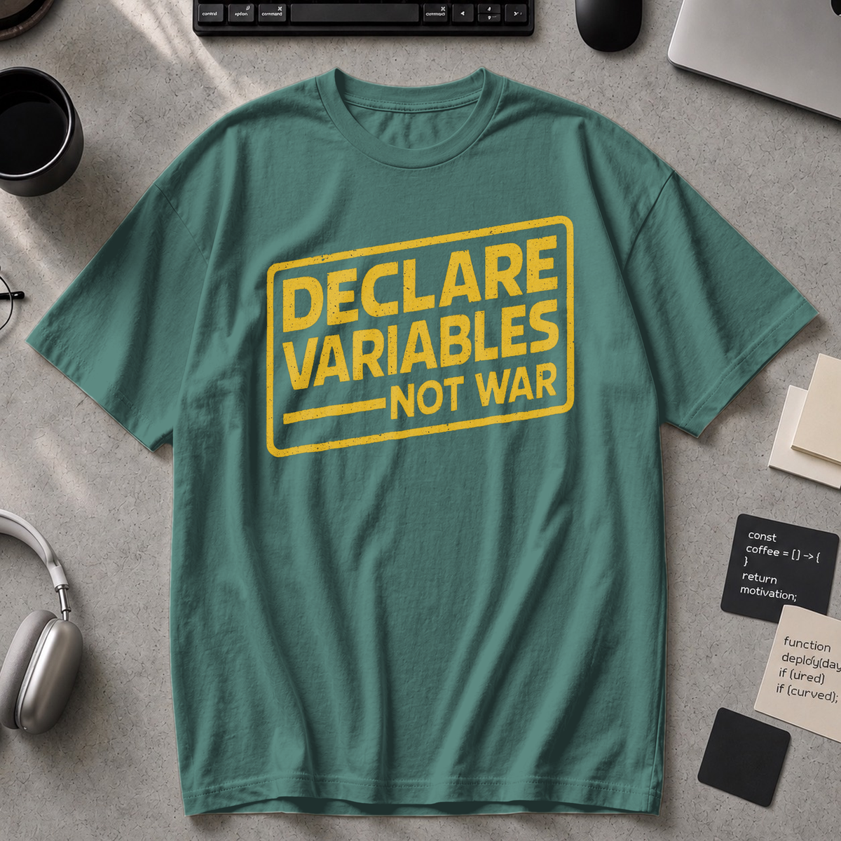 declare variables Premium Shirt - Blue Spruce