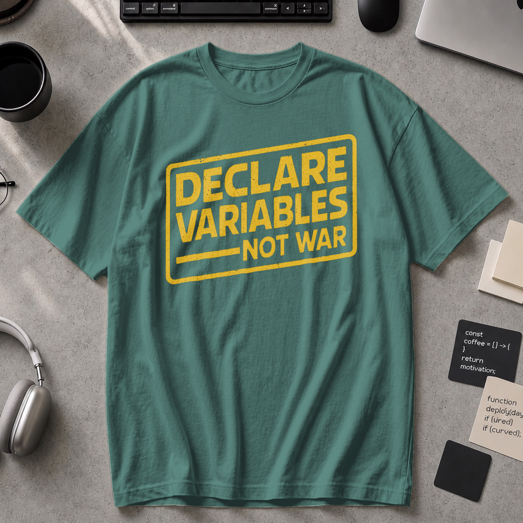 declare variables Premium Shirt - Blue Spruce