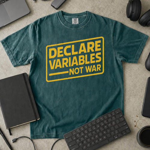 declare variables Premium Shirt — blue spruce Premium Shirt mock-up
