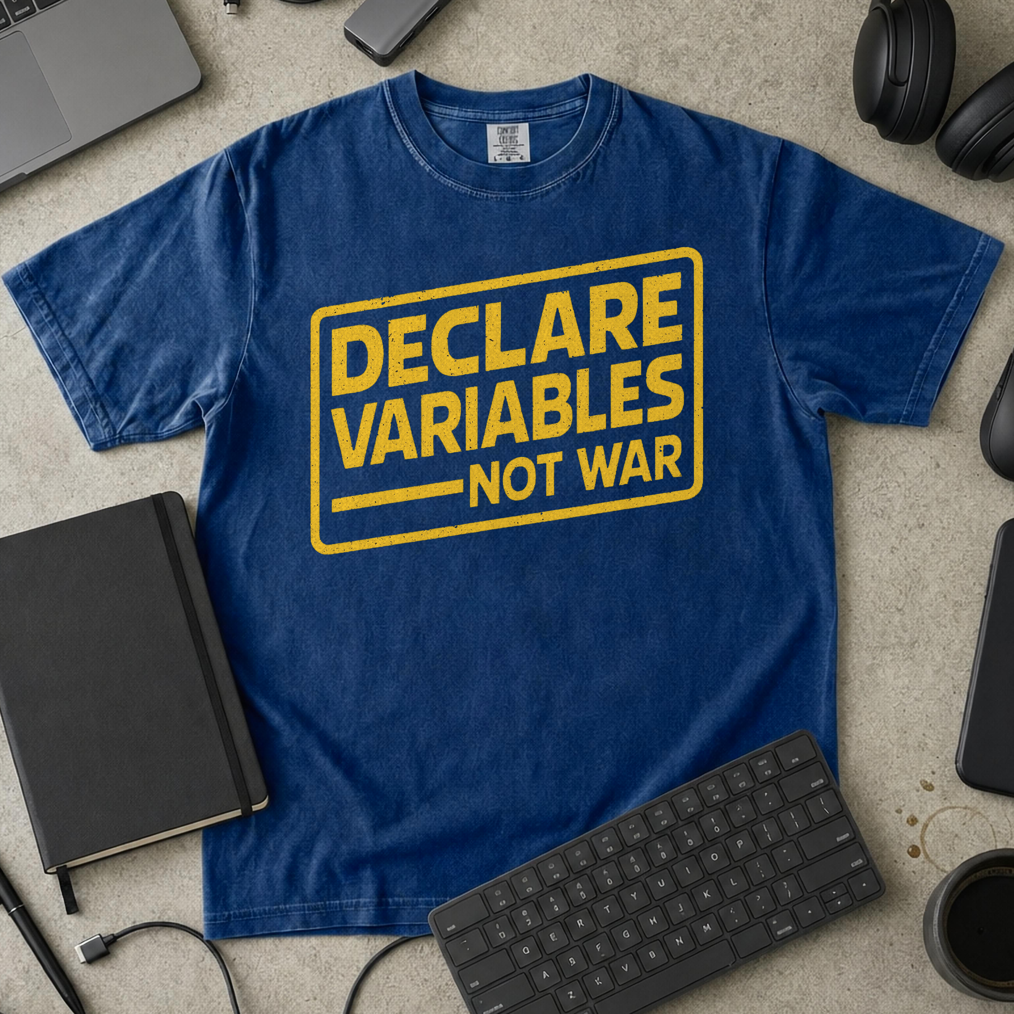 declare variables Premium Shirt — true navy Premium Shirt mock-up