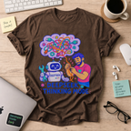 DeepSeek Thinking Mode Shirt — Dark Chocolate