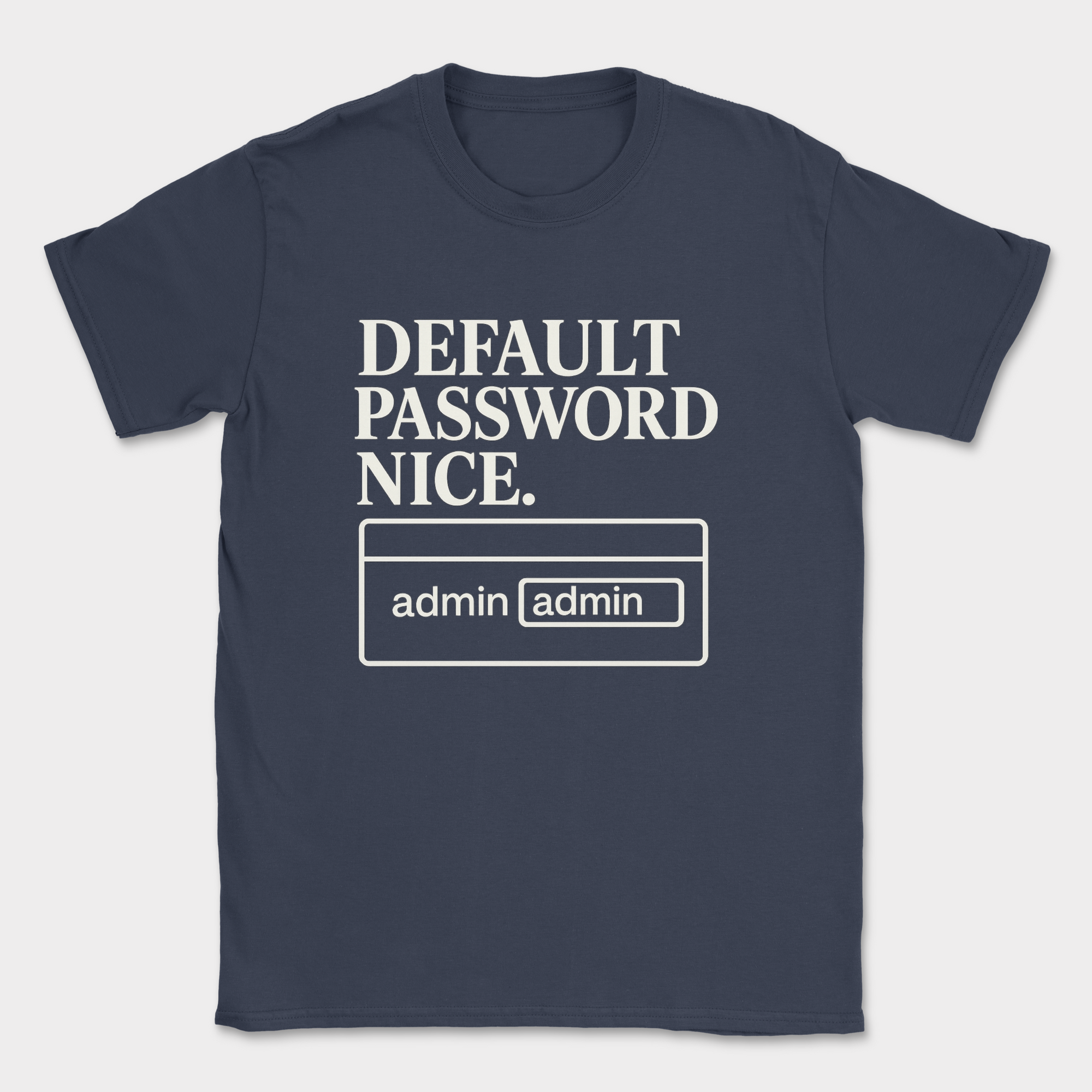 default password shirt — Navy