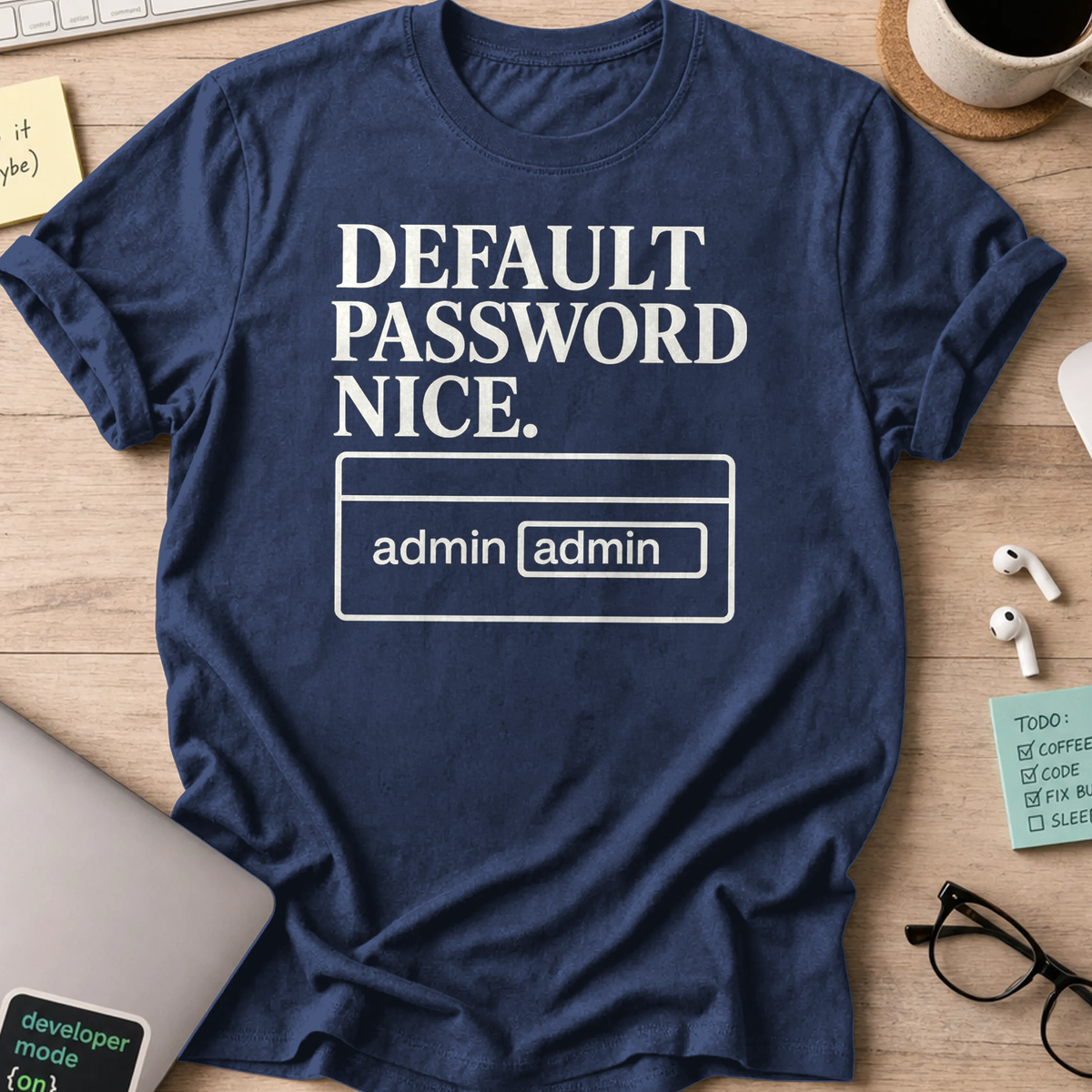 default password shirt - Navy
