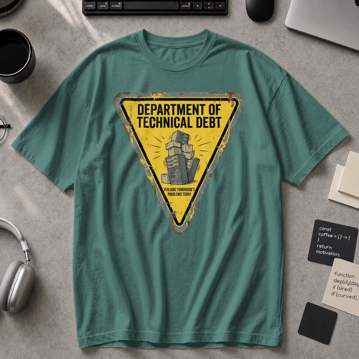 department of technical debt Premium Shirt - Blue Spruce