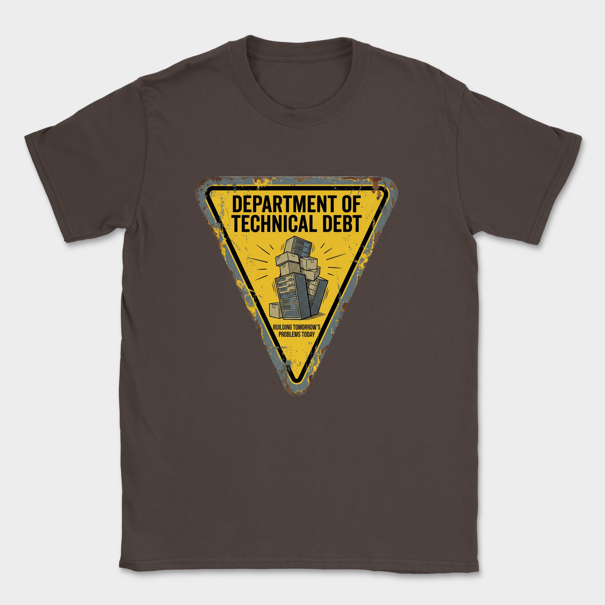department of technical debt shirt — Dark Chocolate