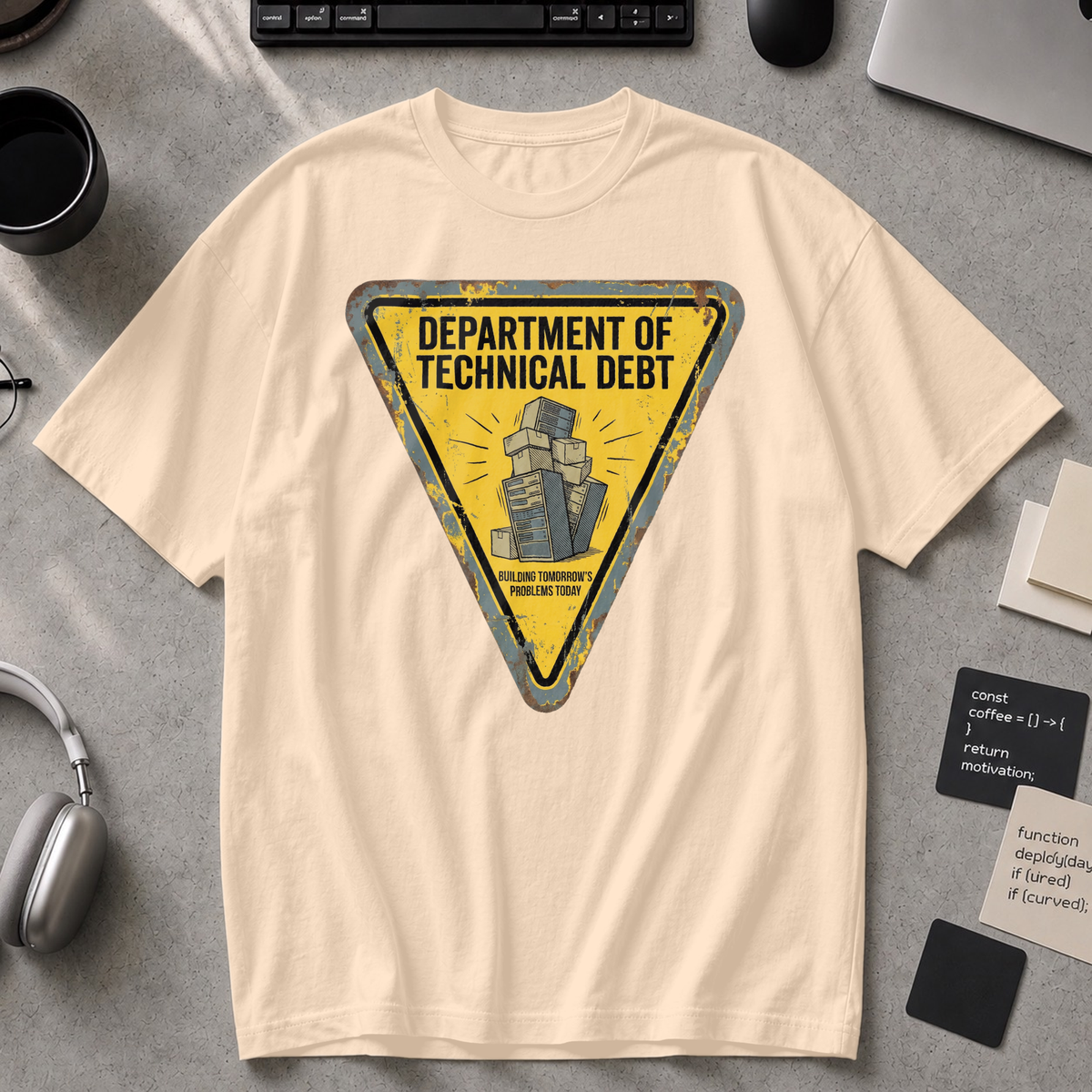 department of technical debt Premium Shirt - Ivory