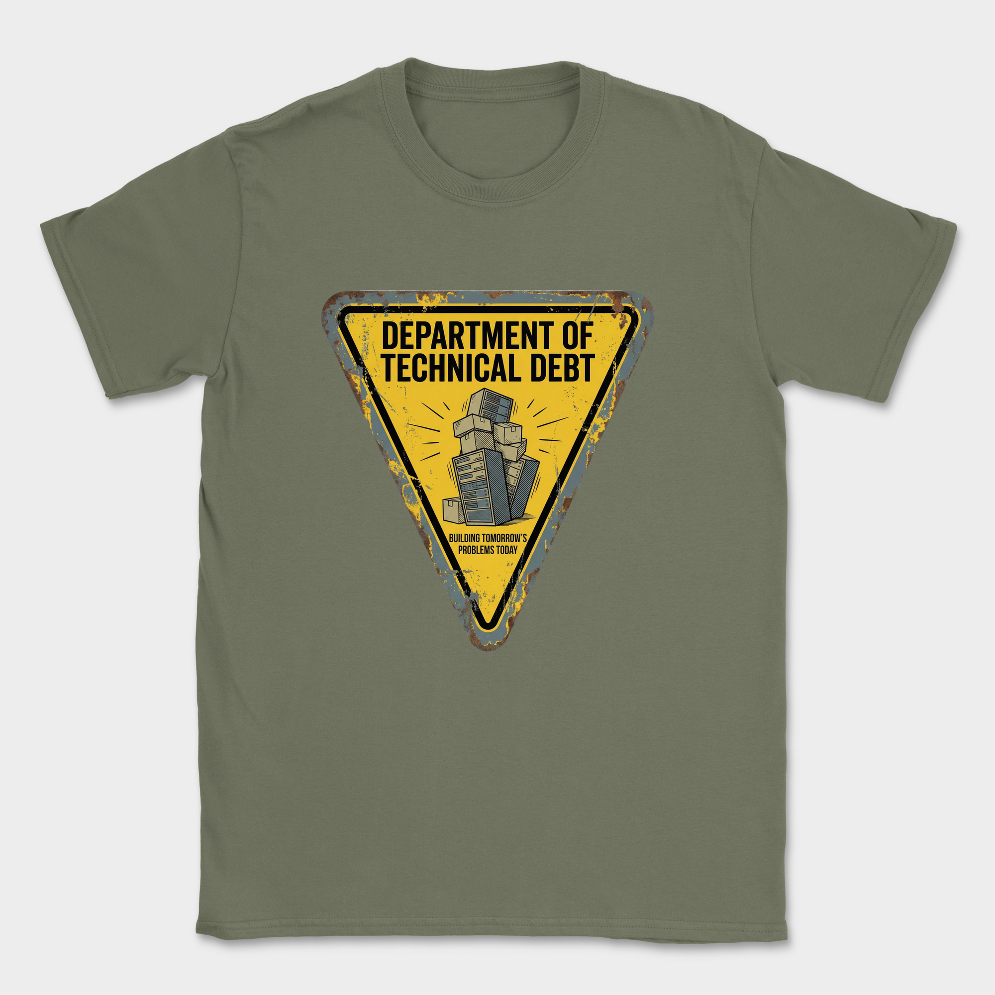 department of technical debt shirt — Military Green