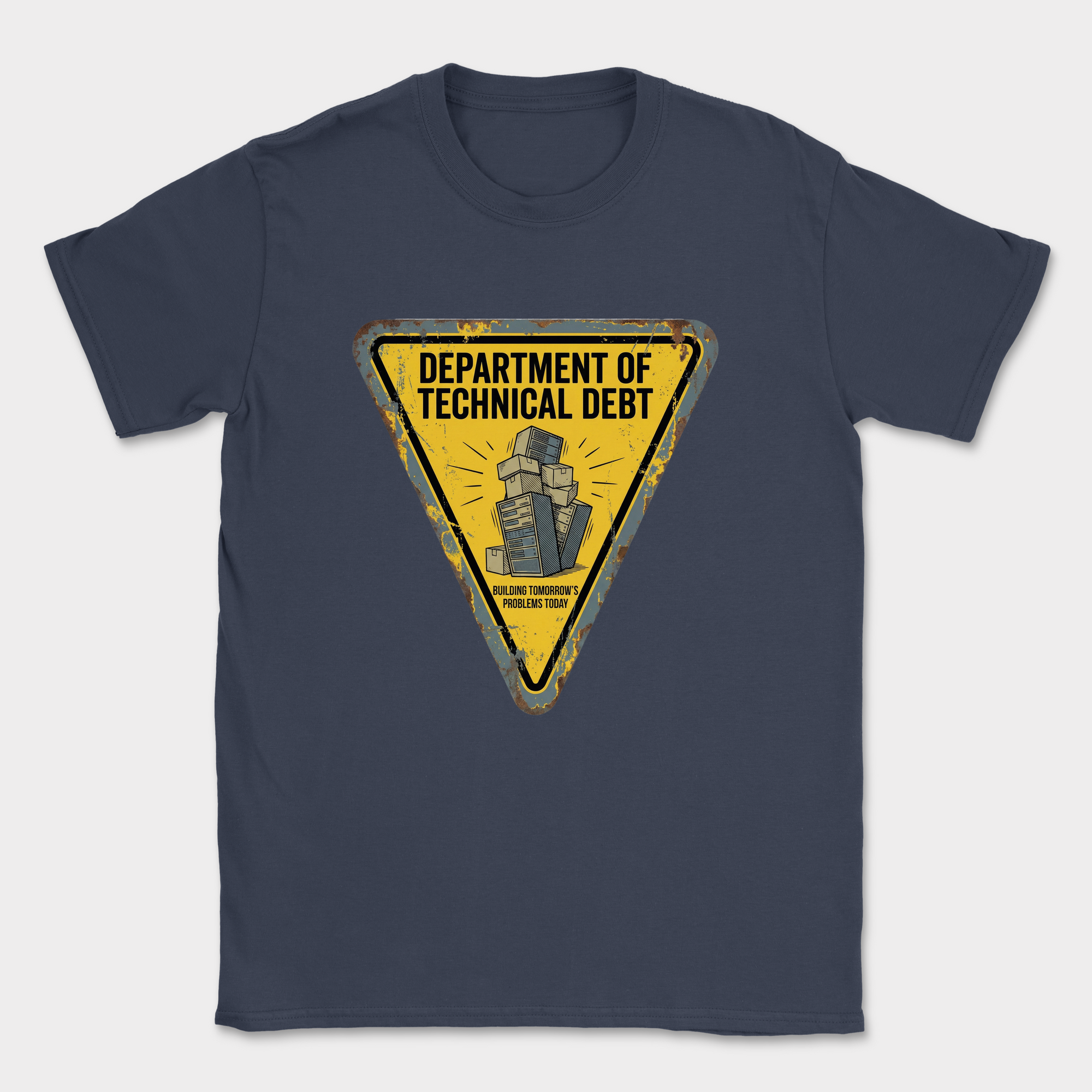 department of technical debt shirt — Navy