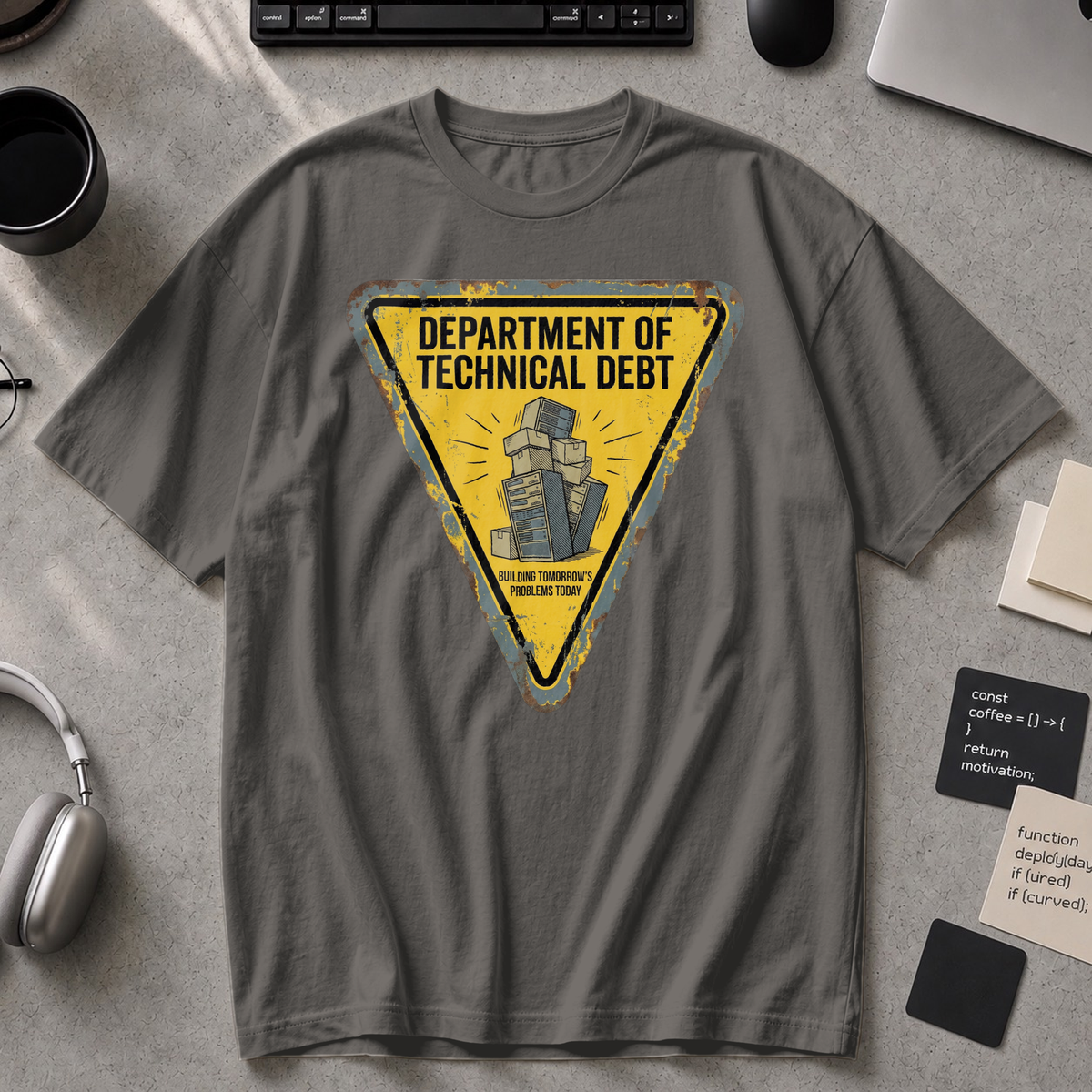 department of technical debt Premium Shirt - Pepper