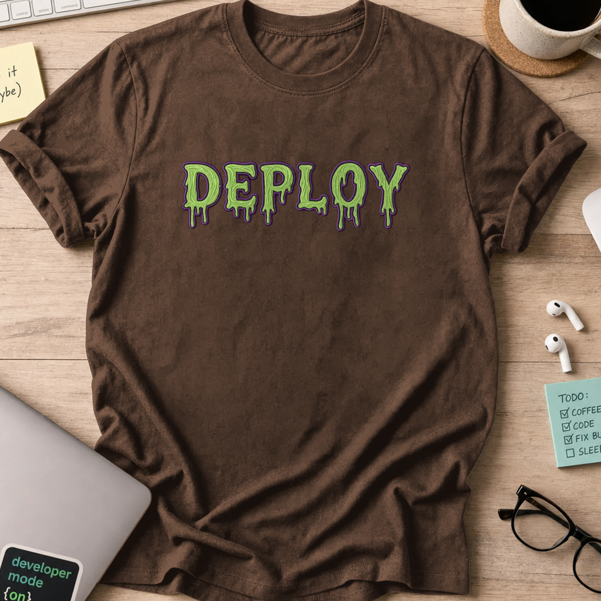 deploy shirt - Dark Chocolate