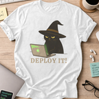 deploy it cat shirt - White