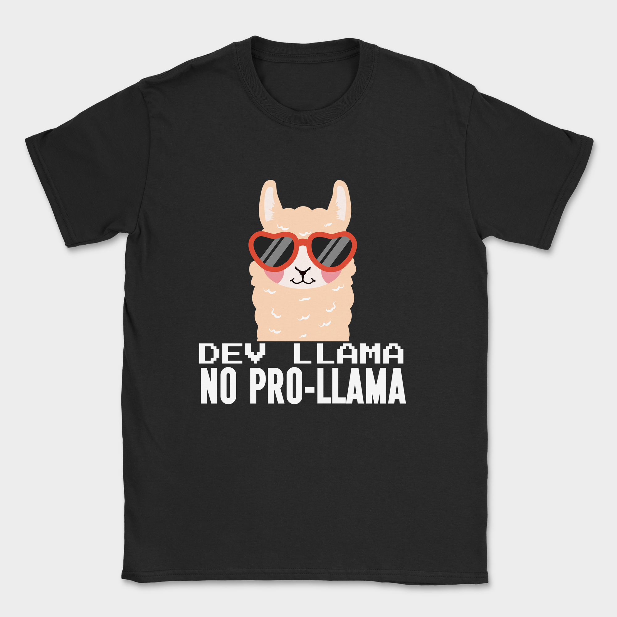 Dev Llama shirt — Black