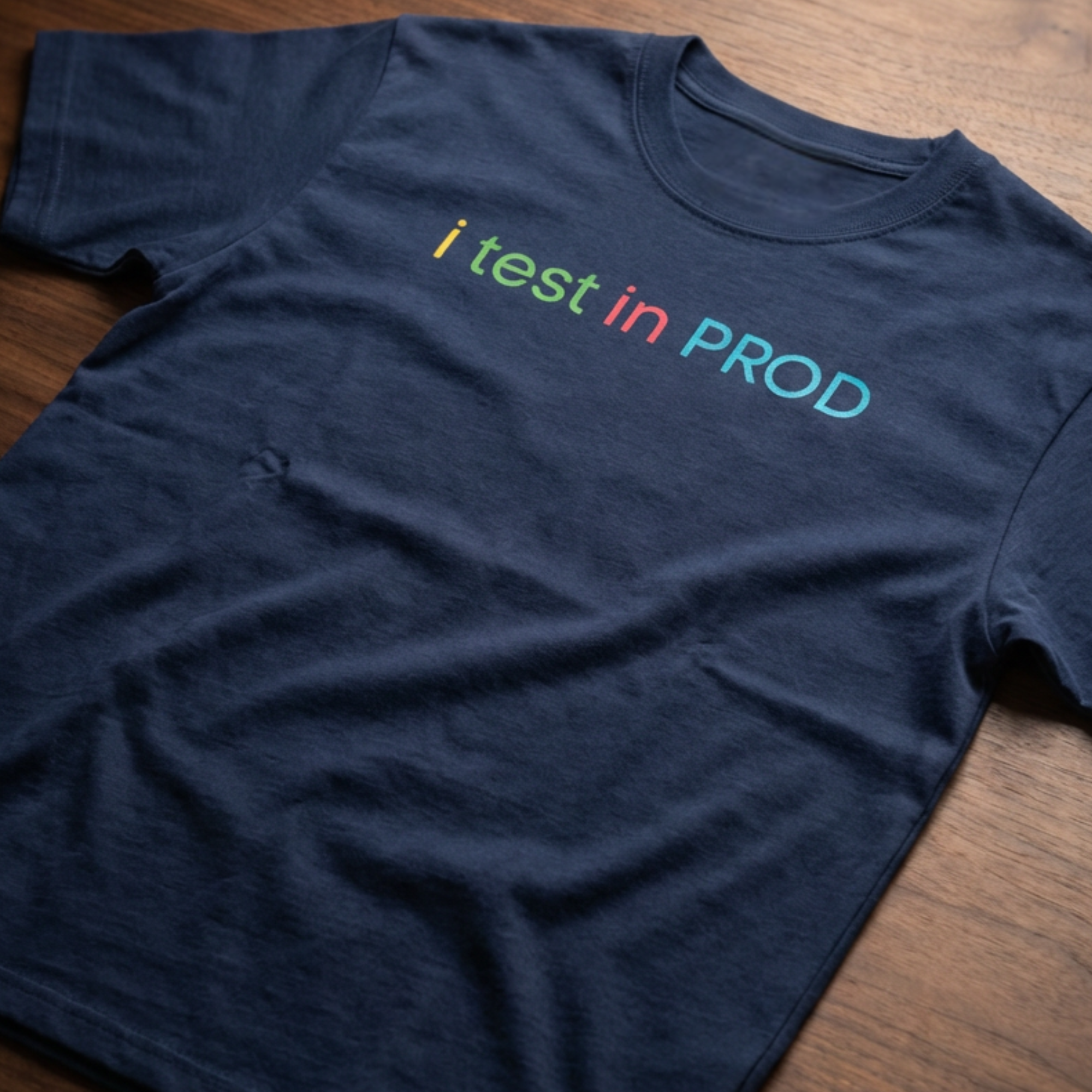 i test in PROD shirt