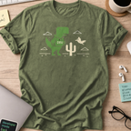 dev dinosaur shirt - Military Green