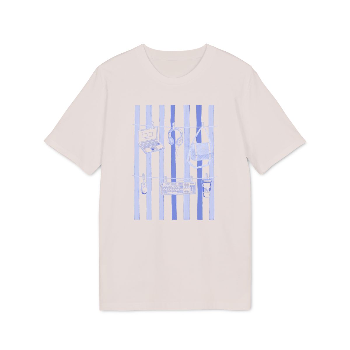 Developer Essentials Laundry Line Shirt — Vintage White — EU Creator 2.0 front mockup