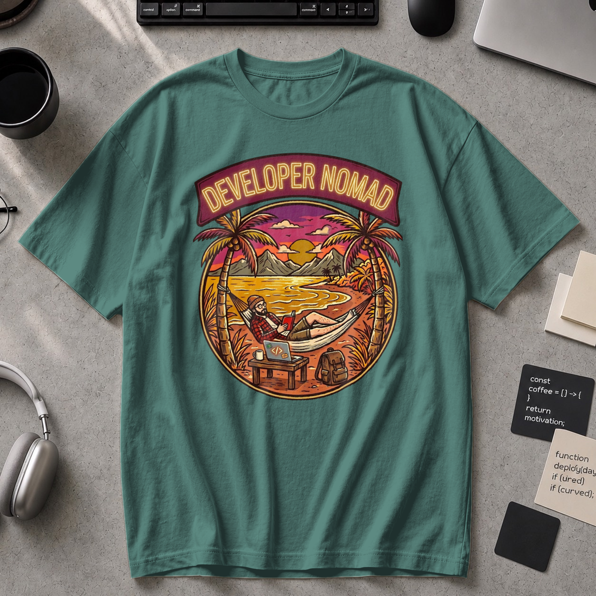 Developer Nomad Premium Shirt - Blue Spruce