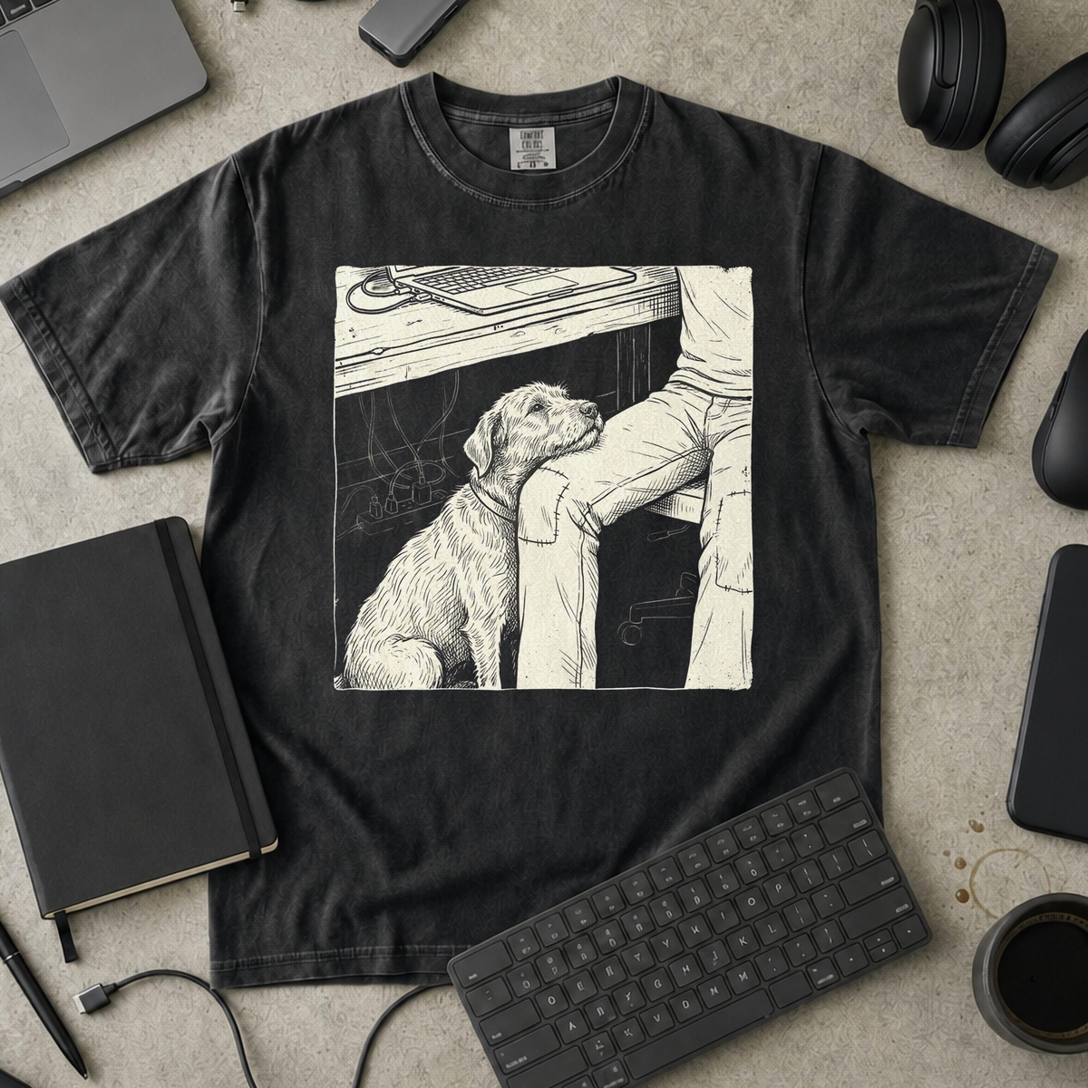 Developer's Best Friend Premium Shirt — black Premium Shirt mock-up