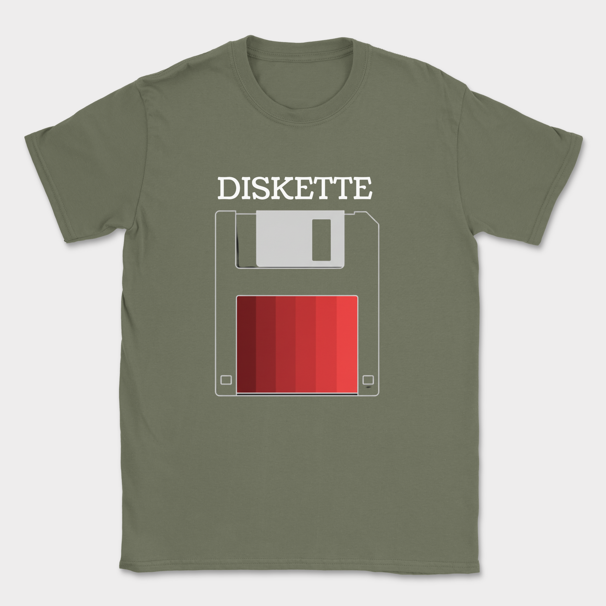 diskette shirt — Military Green