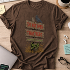 Do Not Open That Repo Shirt — Dark Chocolate storefront mockup