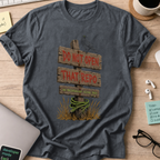Do Not Open That Repo Shirt — Dark Heather storefront mockup