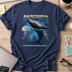 dockerized environment whale shirt - Navy