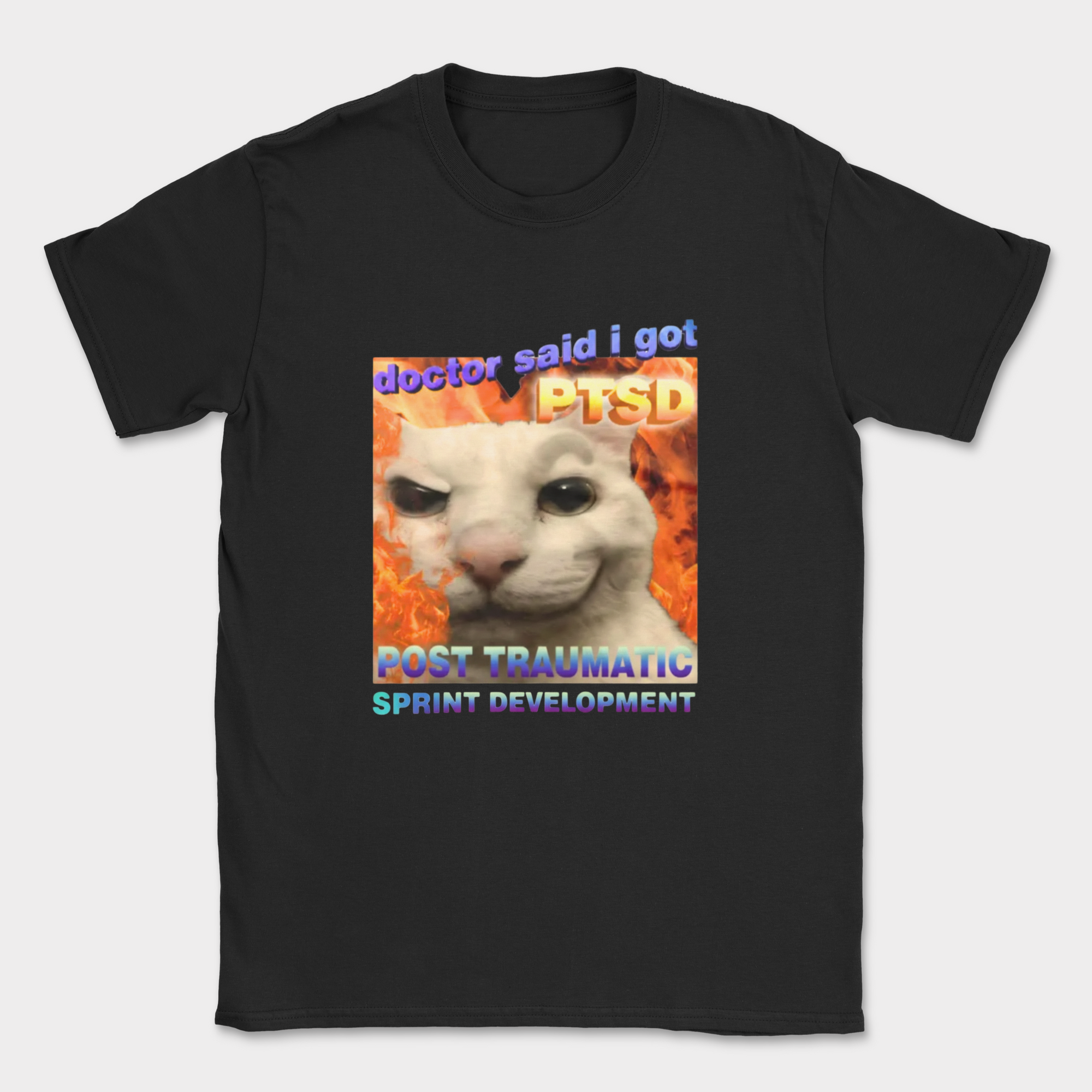 doctor said i got PTSD shirt — Black