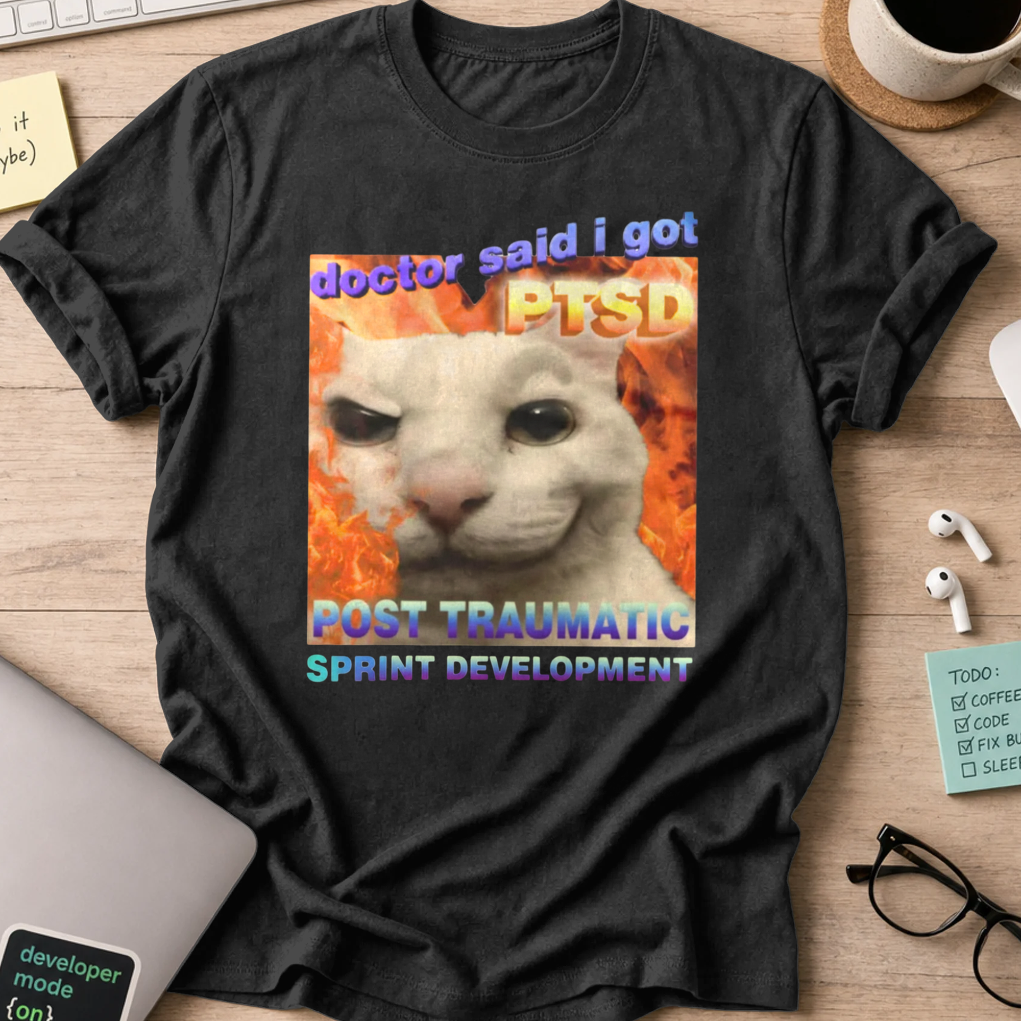 doctor said i got PTSD shirt - Black