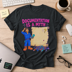 Documentation Is a Myth Shirt — Black