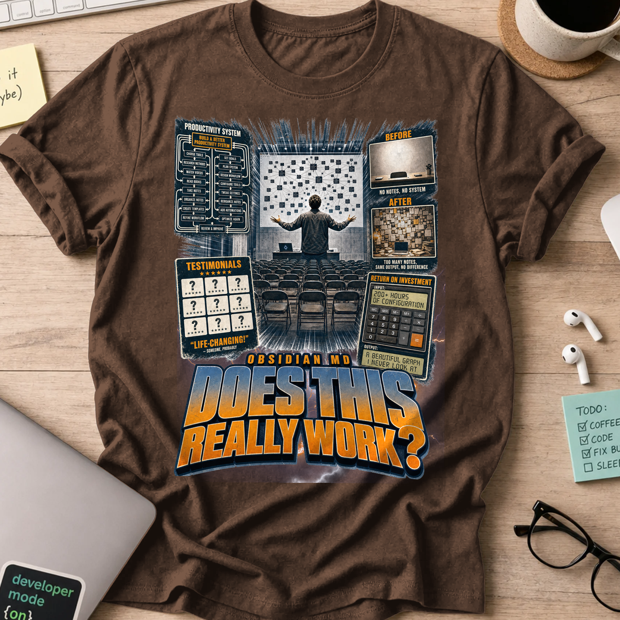 Does This Really Work Shirt - Dark Chocolate