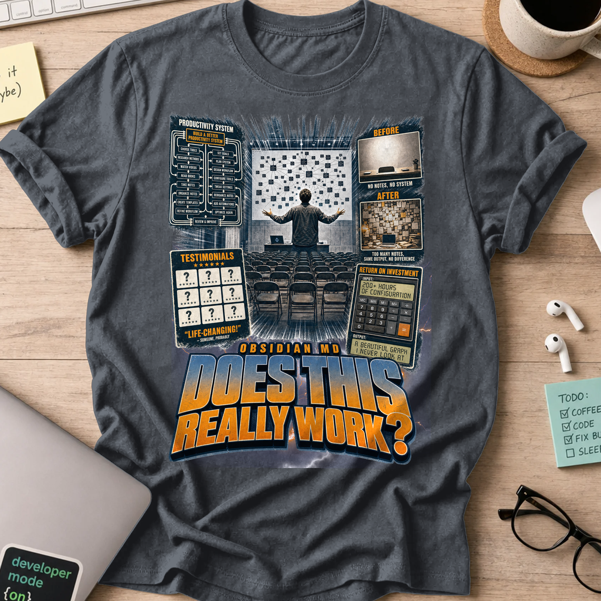 Does This Really Work Shirt - Dark Heather