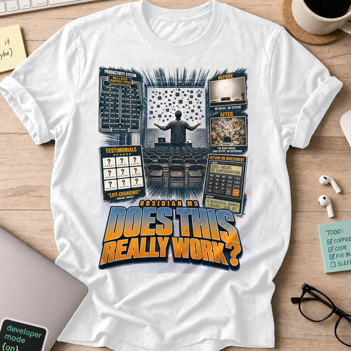 Does This Really Work Shirt - White