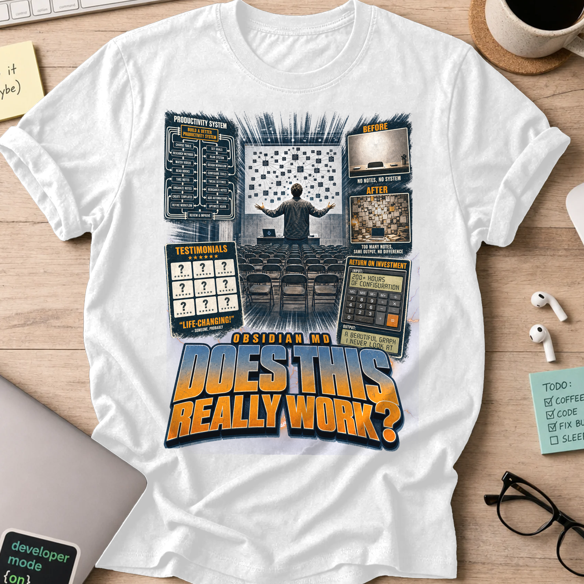 Does This Really Work Shirt - White