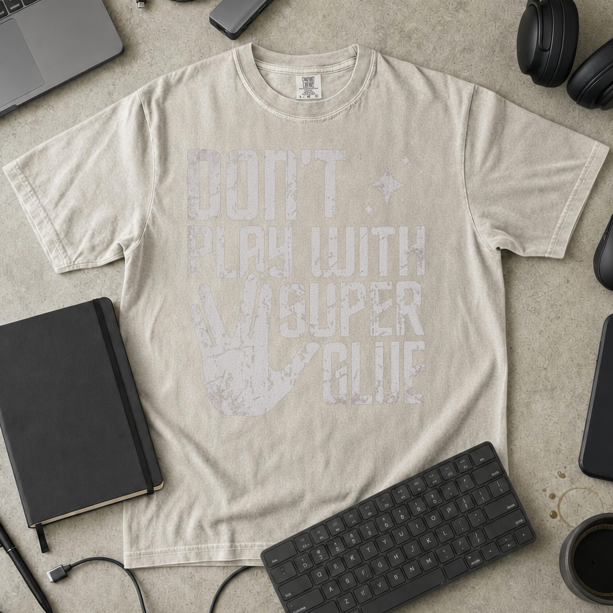 Don't Play With Super Glue Premium Shirt — ivory Premium Shirt mock-up