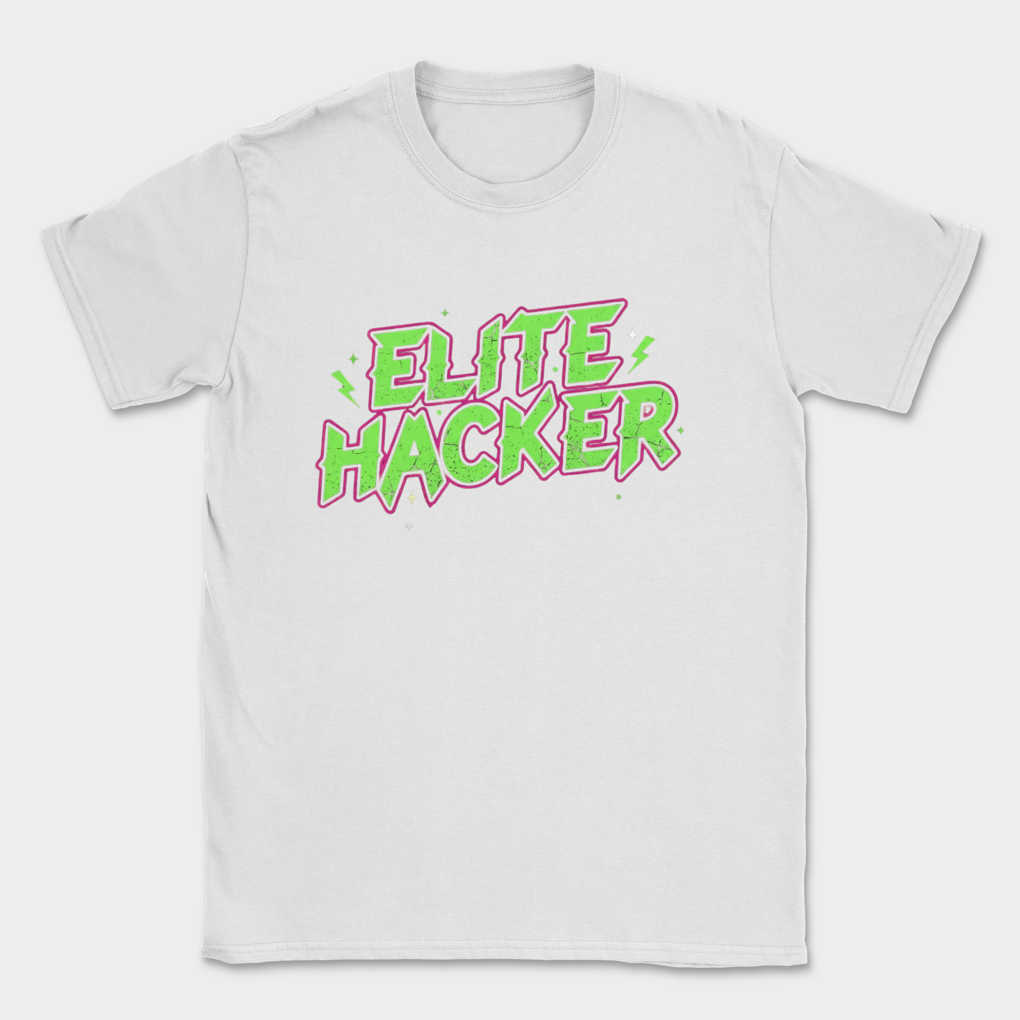 elite hacker shirt — White